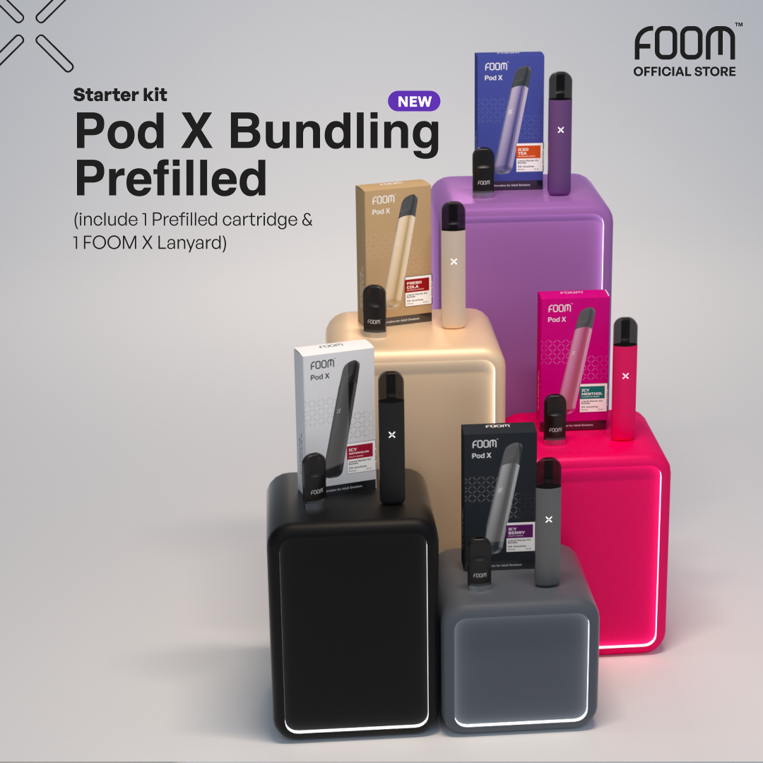 SPECIAL BUNDLING FOOM X BRILLIANT GOLD PREFILLED (FREE LANYARD)