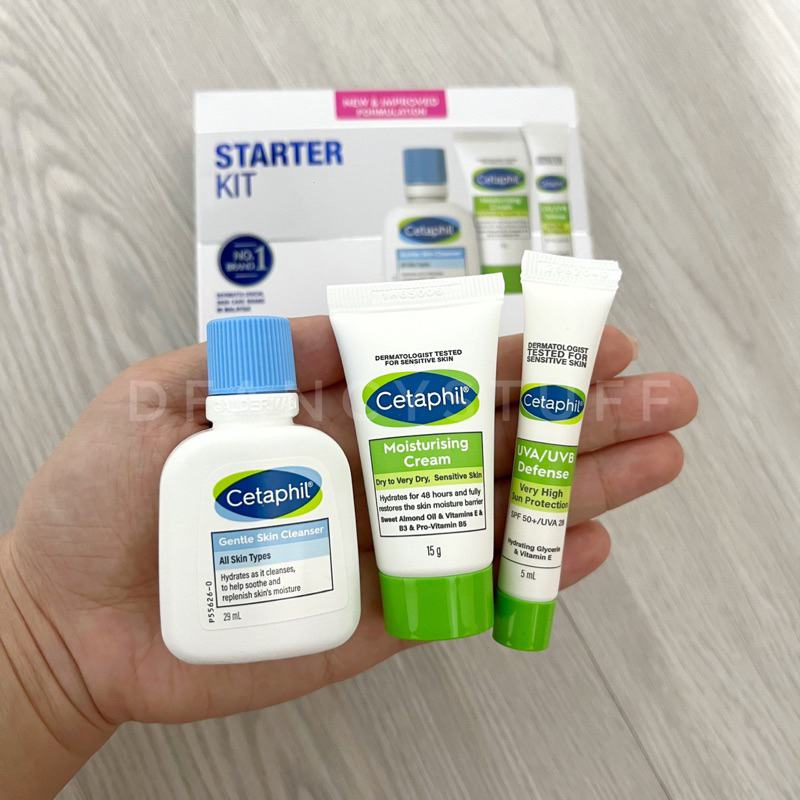 Cetaphil Starter Kit - gentle skin cleanser moisturizing cream spf 50
