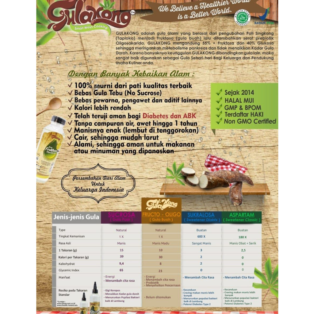 GULAKONG TABLE UP / TRAVEL 340GR