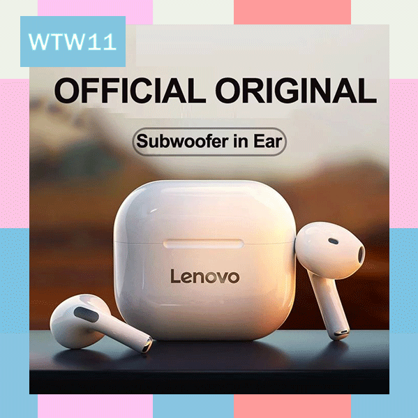 WTW Lenovo Earphone Bluetooth LP40 Pro True Wireless Bluetooth 5.1 TWS Earphone Gaming Noise Reduction Headset