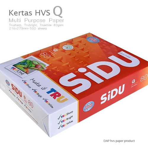 

KERTAS HVS QUARTO 80 GRAM SIDU ECERAN