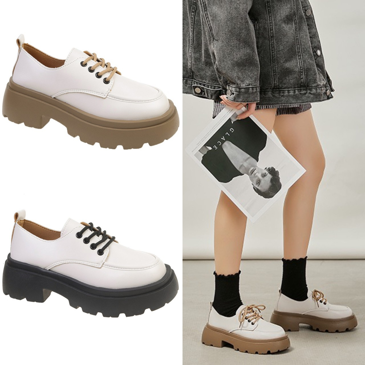 AVANCEID 1925 Sepatu Sneakers Boots Wanita Kerja Docmart Hitam Import