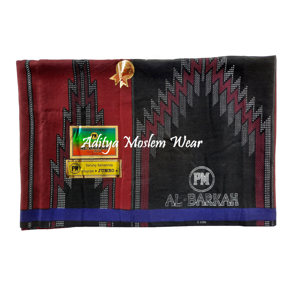 SARUNG SAMARINDA AL-BARKAH SARUNG DEWASA PM PULAU MAS UKURAN JUMBO BAHAN JATUH BSY LICIN