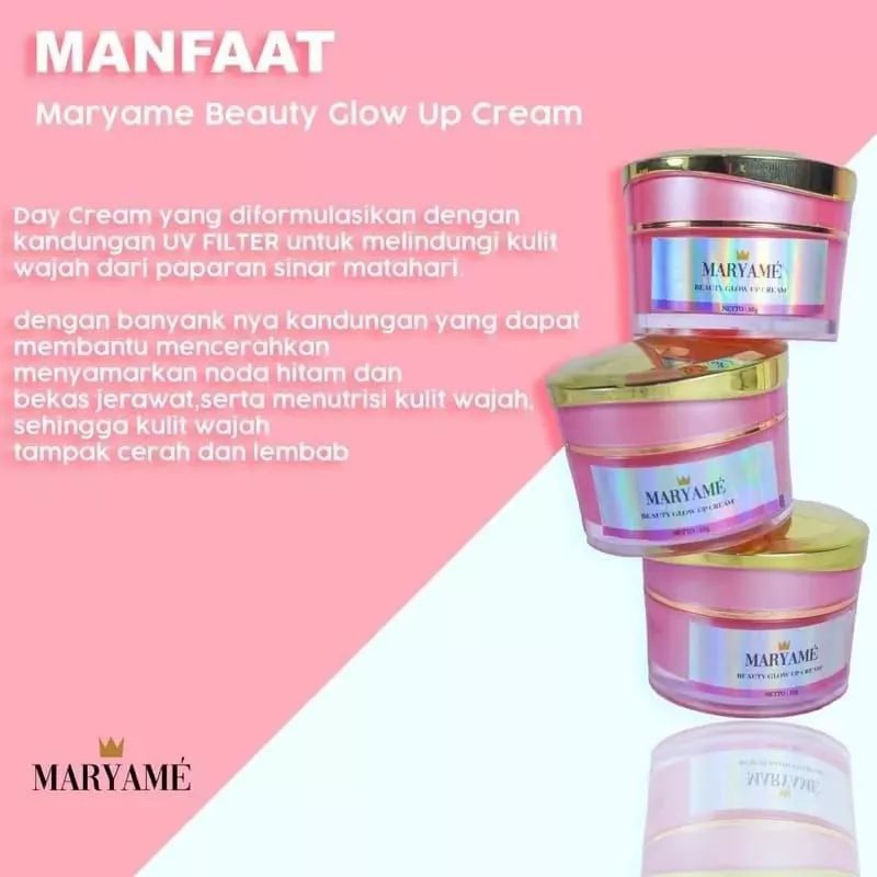 (AGEN RESMI) CREAM MARYAME BEAUTY GLOW UP ORIGINAL 1000%