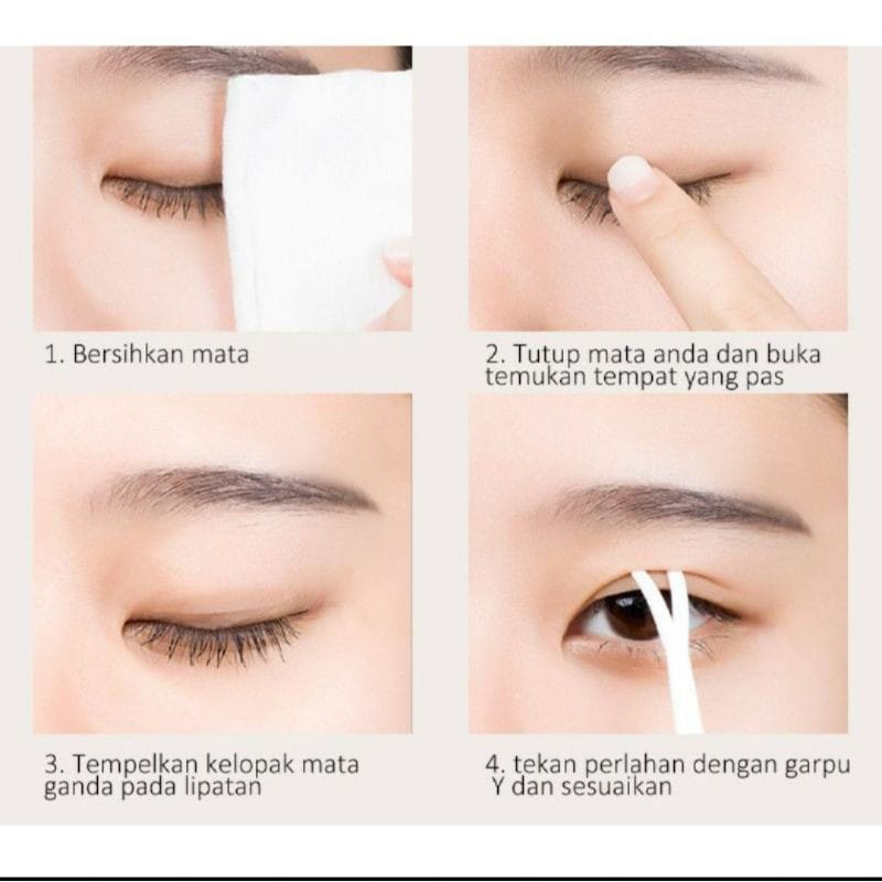 Skot Mata Eyelide Roll 600Pcs Double Eyelid Stickers Tape Bening Tahan Air Selotip Lipatan Mata