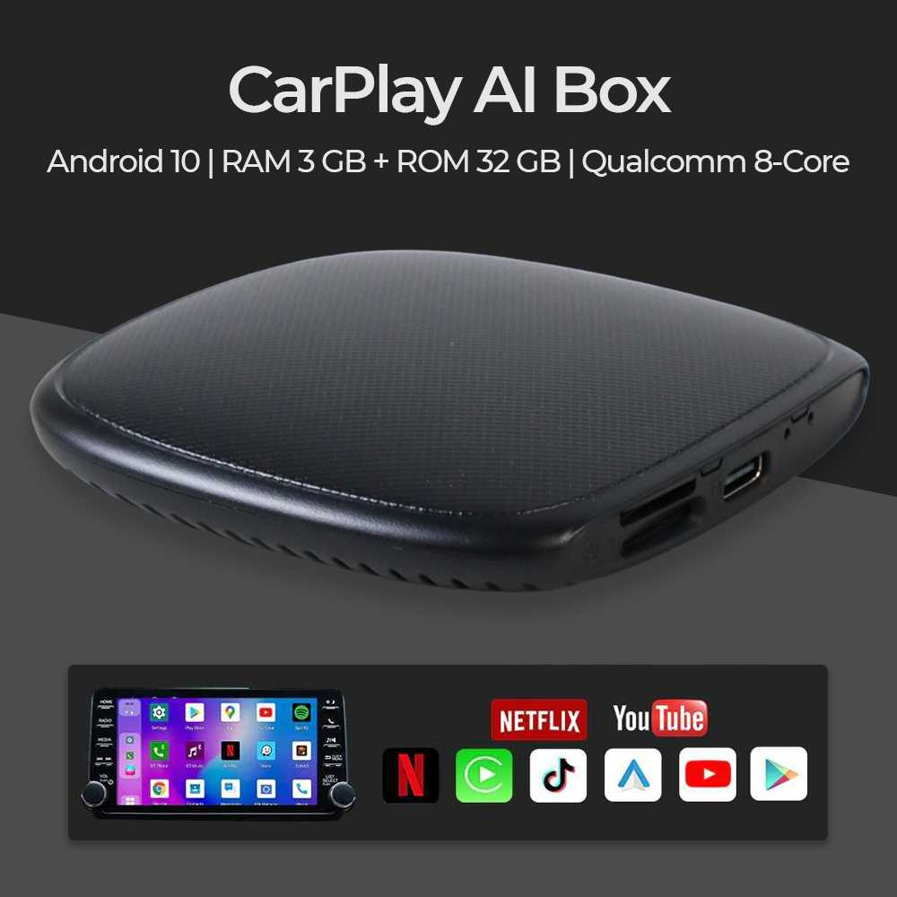 CarPlay Mobil AI Box GPS Wireless Android 10 32GB QMCARTRADE UX999Lite