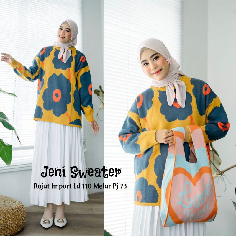 JENI BLOUSE SWEATER TERBARU