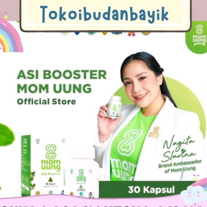 Bisa COD Free Ongkir Pelancar Asi MOM UUNG ASI BOOSTER 30 dan 60 KAPSUL PELANCAR ASI BPOM NATURAL