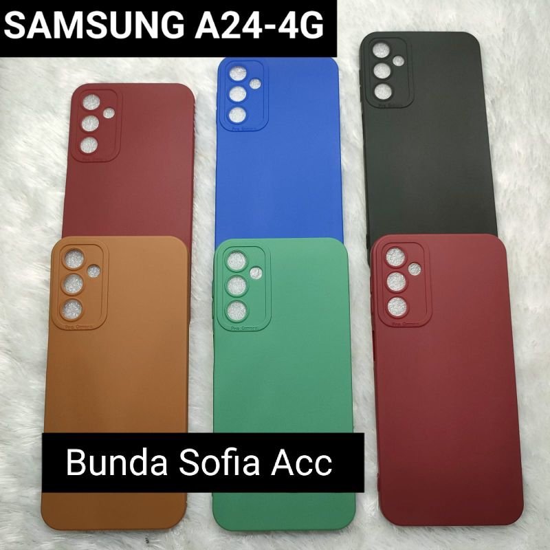 Softcase macaron pro camera for Samsung A24-4G