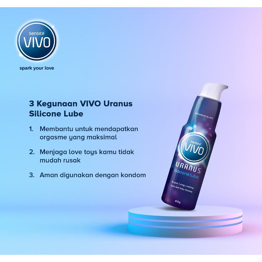 [BPOM] VIVO Uranus Lube Isi 60 ml / Vivo Lubricant / Gel Pelumas / MY MOM