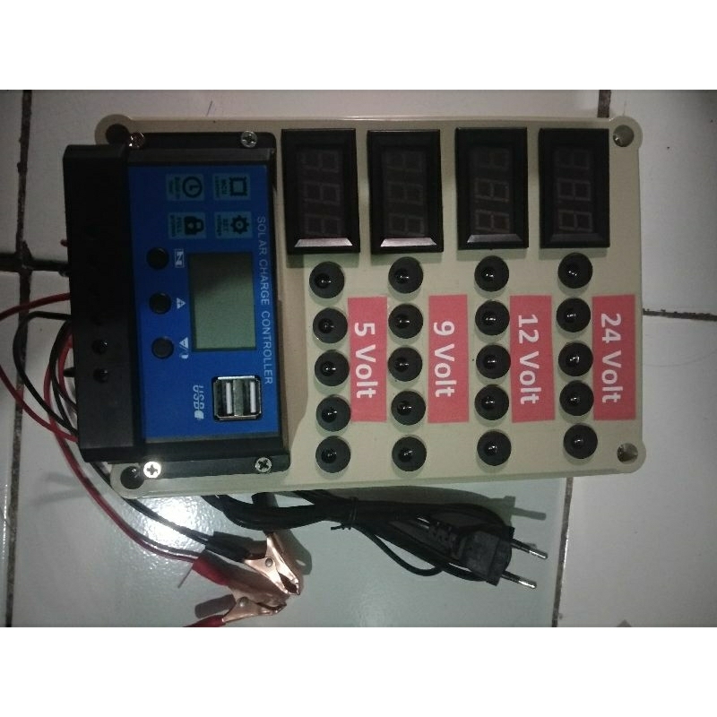 back up DC 4 in 1 voltase 24v. 12v .9v .5v