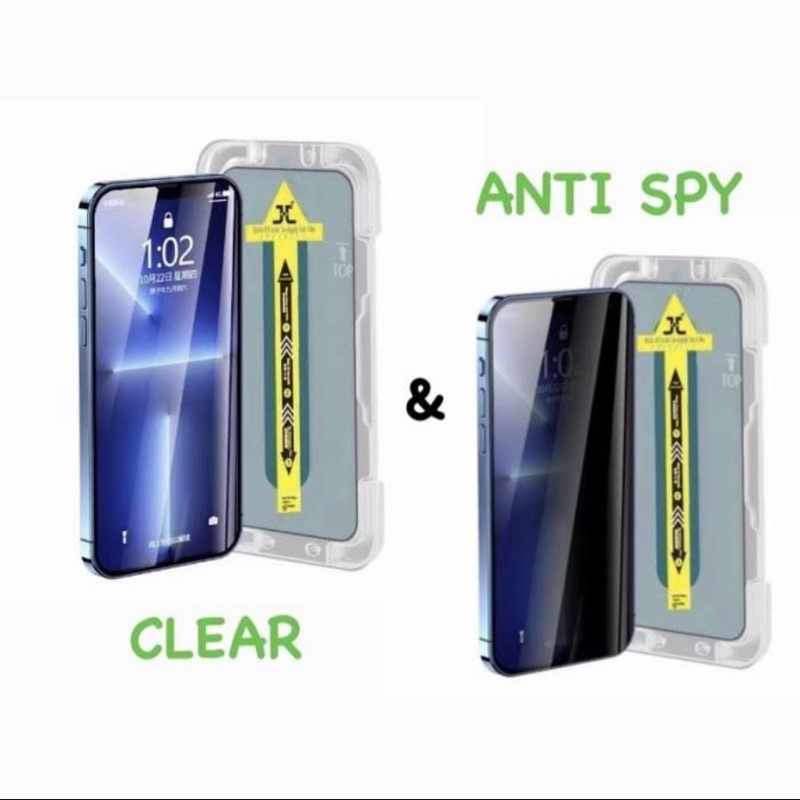 Magic Superfit Tempered Glass iPhone HD Clear Privacy Anti-Spy Easy to Install X XS XR 11 12 Mini 13 Pro Max 14+