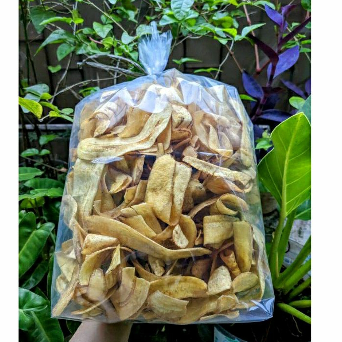 

Keripik Pisang Asin Gurih kemasan 1kg Snack Kiloan