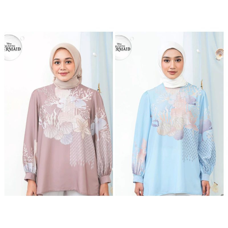 MERMAID CORAL BLOUSE BY GEULIS ID ORIGINAL
