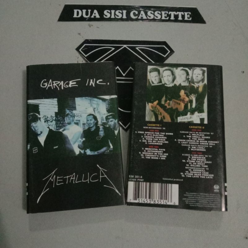 paket Kaset metallica - garage inc