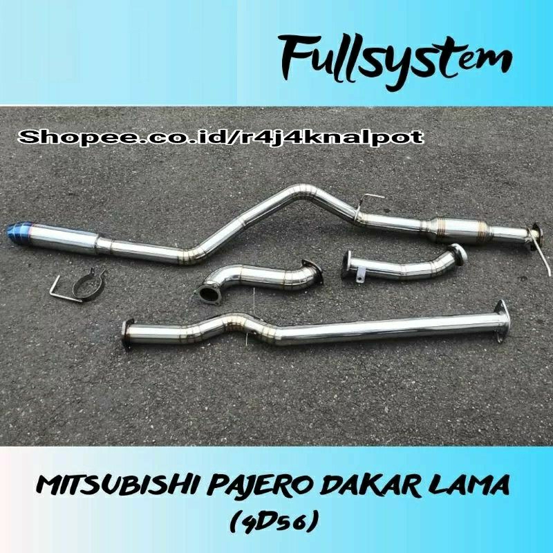 KNALPOT PAJERO DAKAR 4D56 FULL SYSTEM