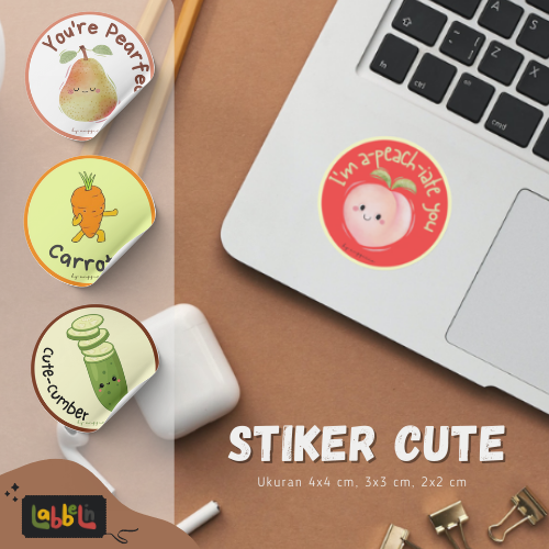 

Stiker Label | Tema Buah Cute Part 2