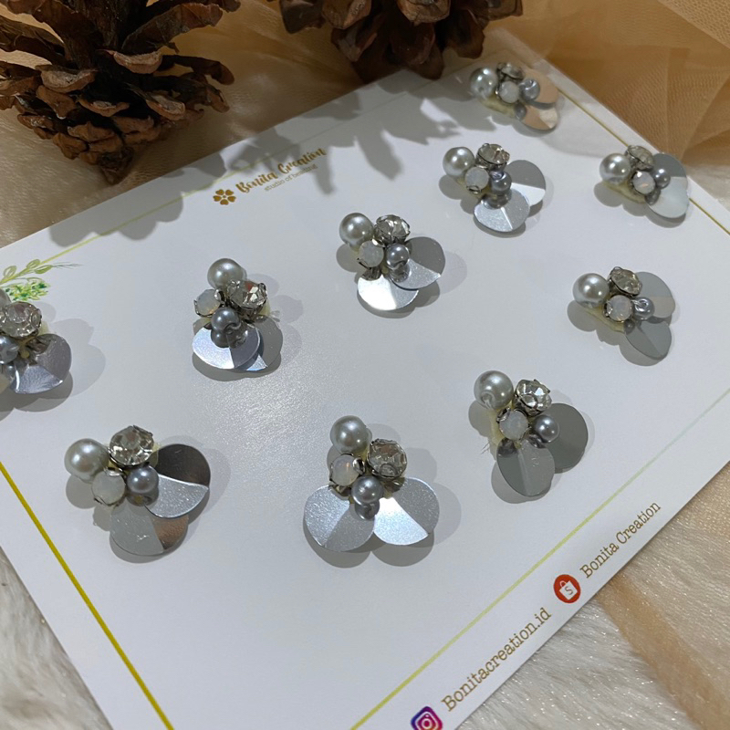 Christina Set Tabur isi 10pc Payet Kristal Tabur