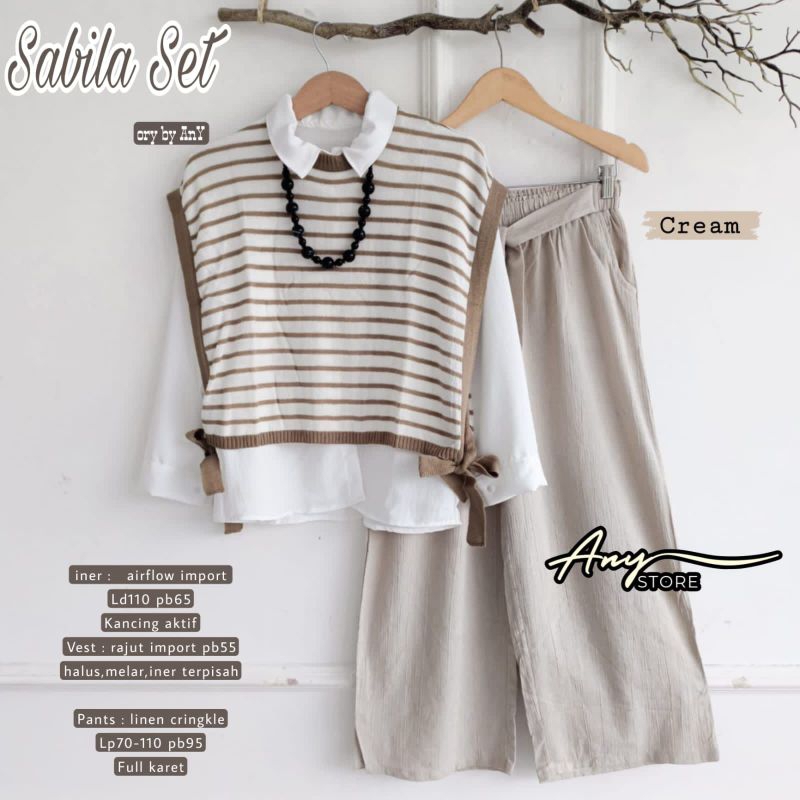 Setelan Celana Outer Kekinian/ Sabila Set By AnY Store