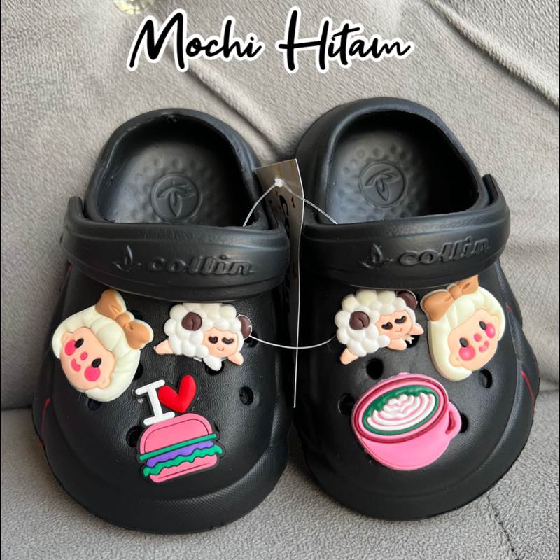 SANDAL BAIM ANAK EVA JELLY MOTIF MOCHI FUJI