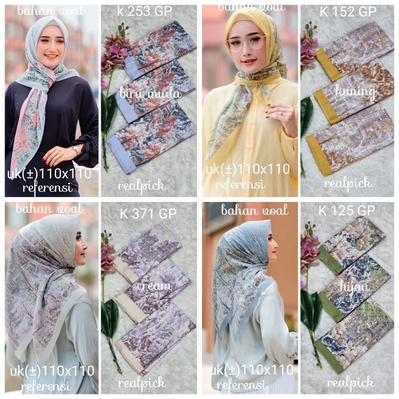 jilbab segi empat motif  voal motif laser cut jilbab denay motif  terbaru  grosir