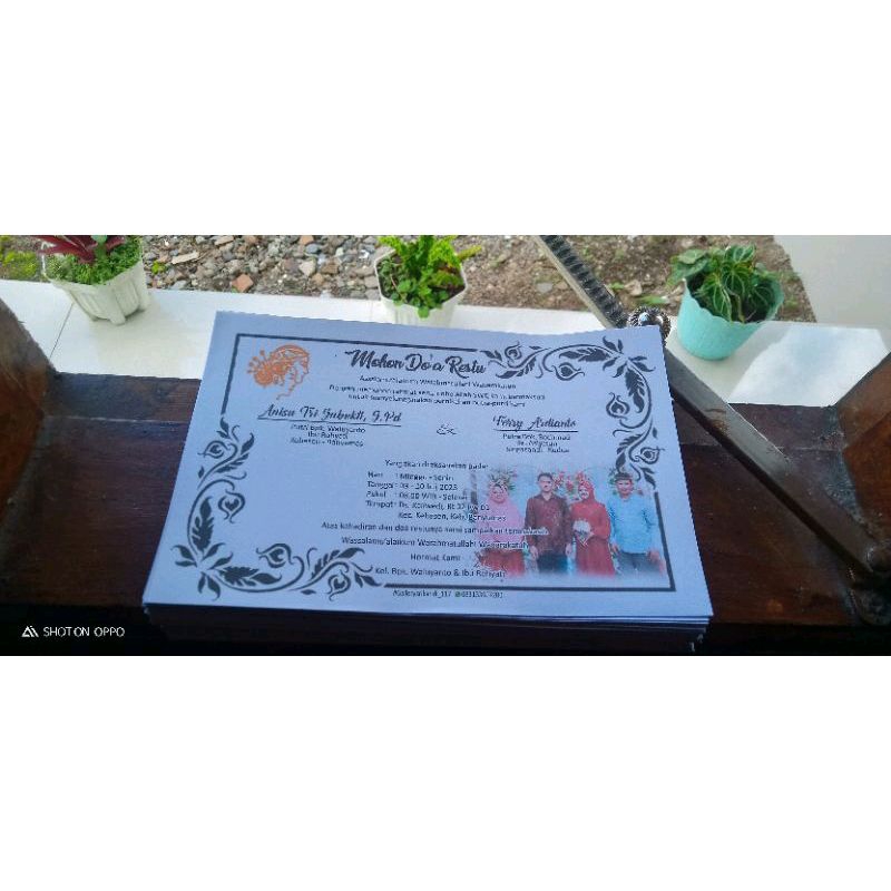 Undangan Besek / Undangan Kotak Nasi / Tonjoan / Undangan Besek Pernikahan / Undangan Kotak Nasi Per