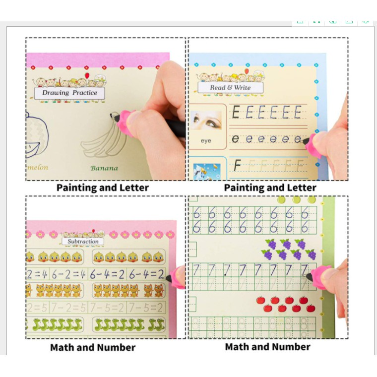 Sank Magic Pratic CopyBook /Buku latihan menulis anak