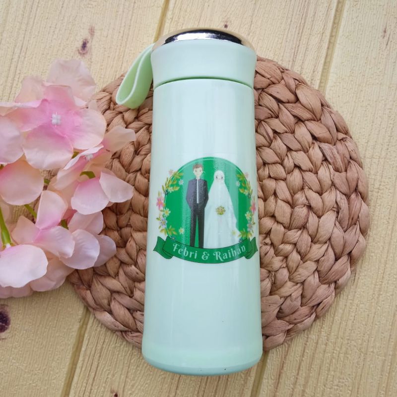 souvenir pernikahan botol minum tumbler nice kaca aqiqah ultah khitan