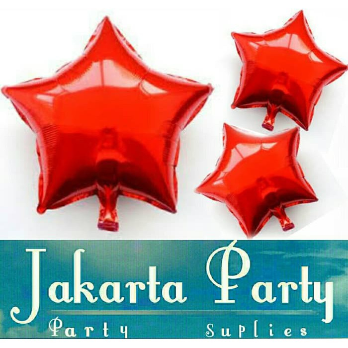 Balon Foil Star Mini Merah