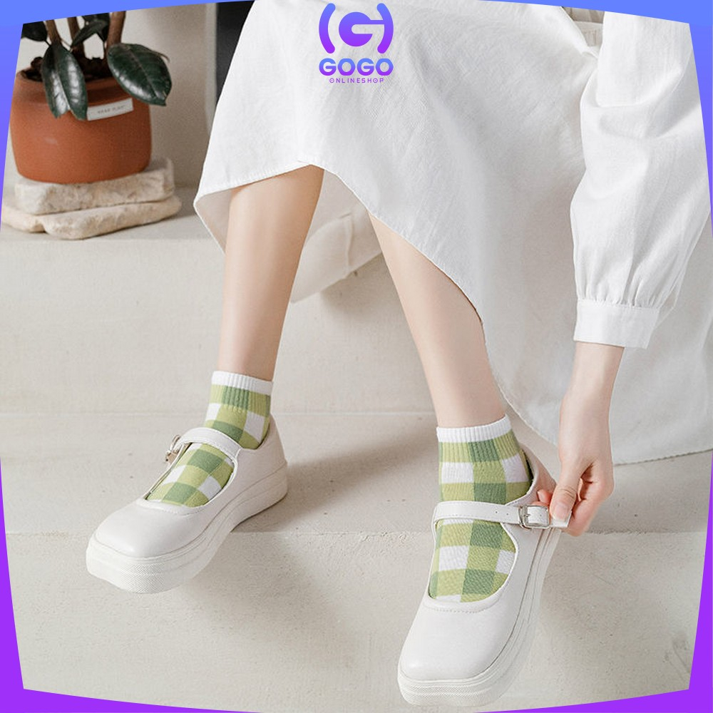 GOGO-P569 Kaos Kaki Wanita Motif Lemon Hijau Semata Kaki / Kaus Kaki Pendek Ankle Socks Korean Unisex Fashion Korea Women Sock Import