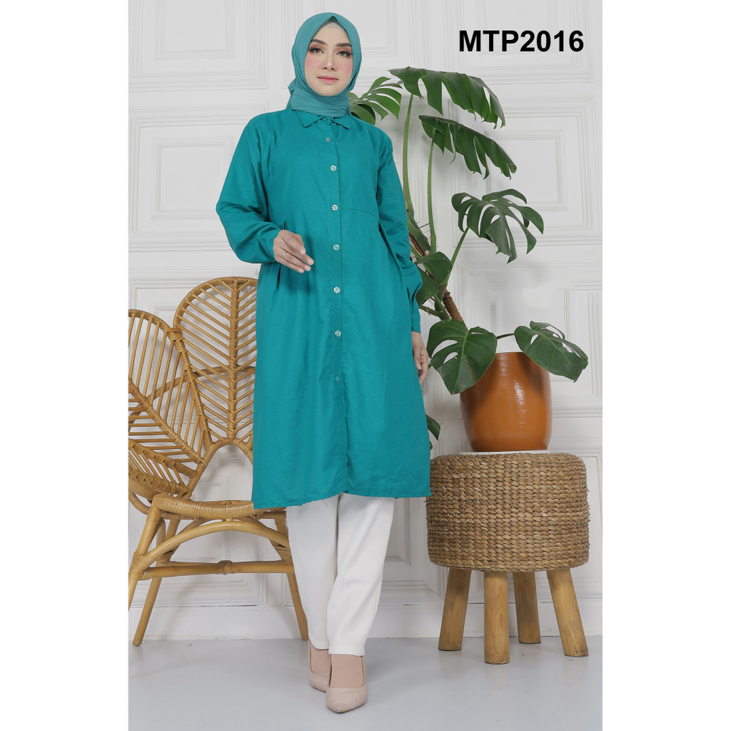 TUNIK KATUN LINEN LD 120 - TUNIK WANITA JUMBO