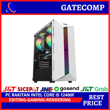 PC Gaming Intel i5 12400F Generasi 12 / GTX 1650 4GB / Ram 8GB / SSD / Editing - Gaming