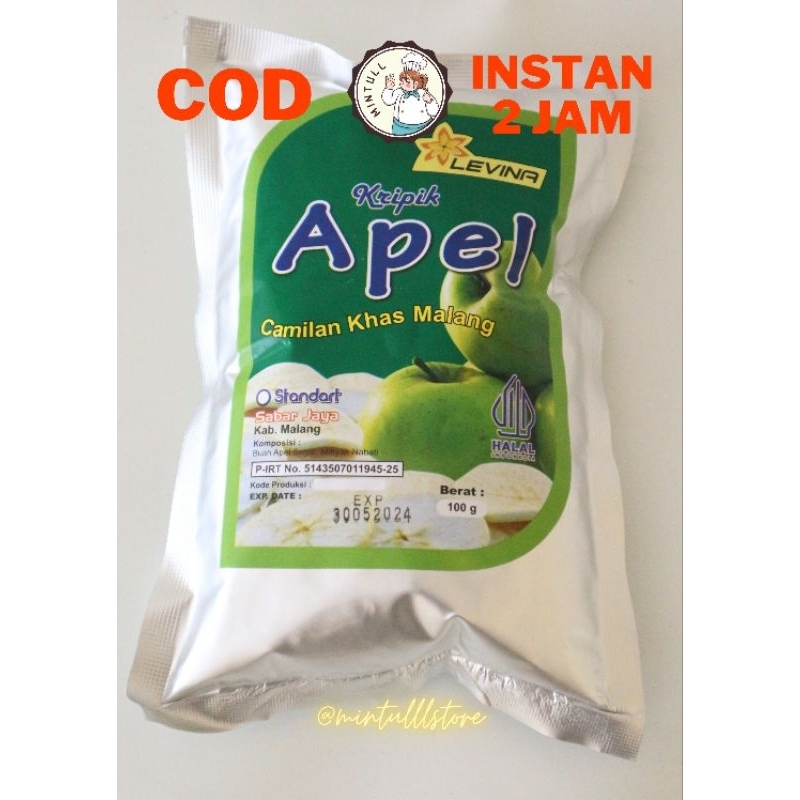 

CAMILAN KERIPIK BUAH OVEN APEL STANDAR FRUITS CHIPS APPLE LEVINA SNACK ENAK MURAH 100 GRAM