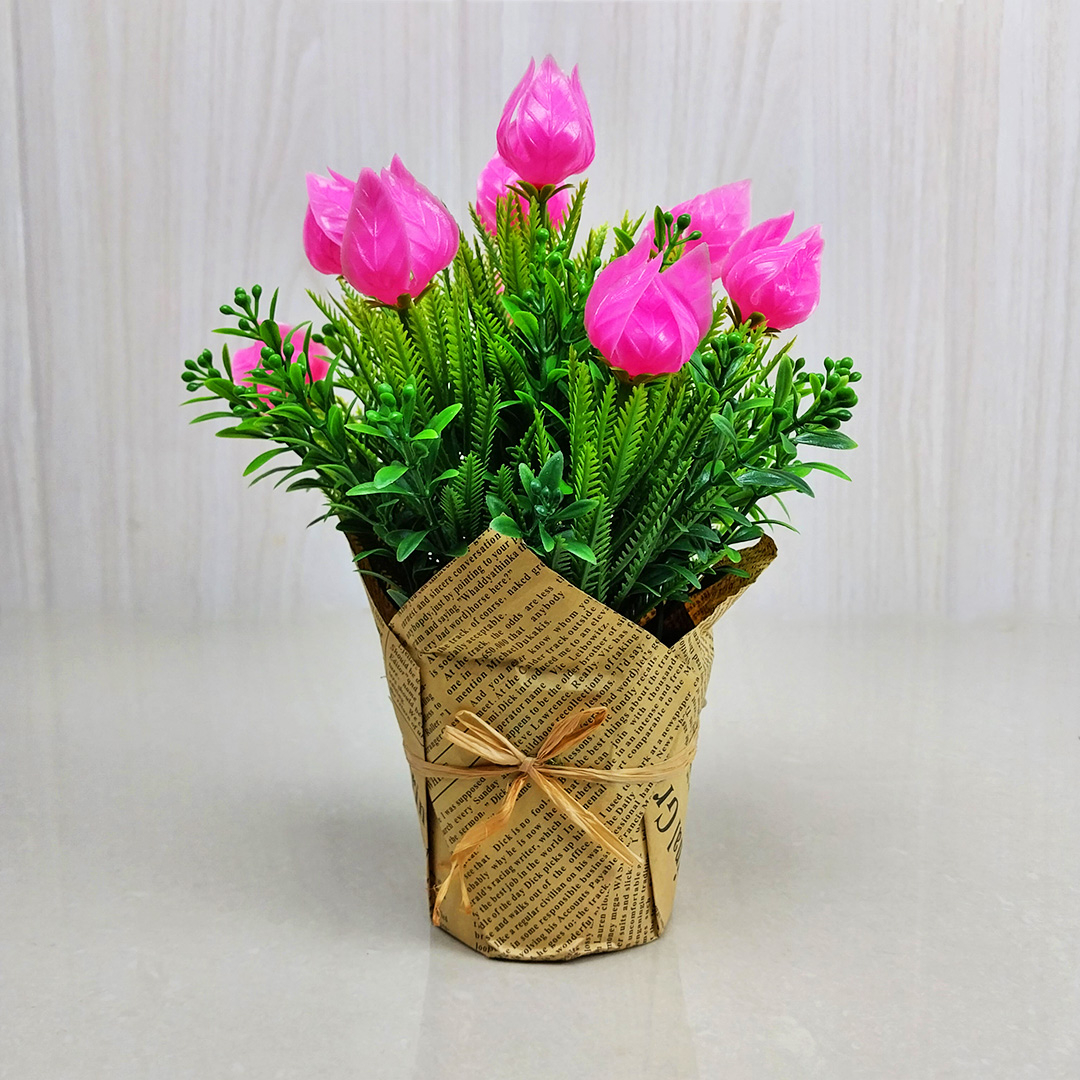 AND / COD / Pot Tanaman Bunga Hias Plastik Dekorasi Rumah Import Artificial Flower Murah PBP88