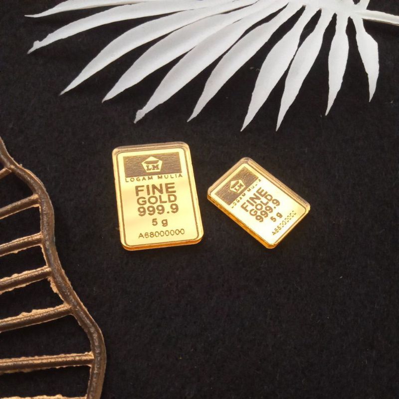 Akrilik Replika Logam Mulia Emas Akrilik Cermin Emas / Acrylic Mirror Gold Laser Cutting Ready Stok
