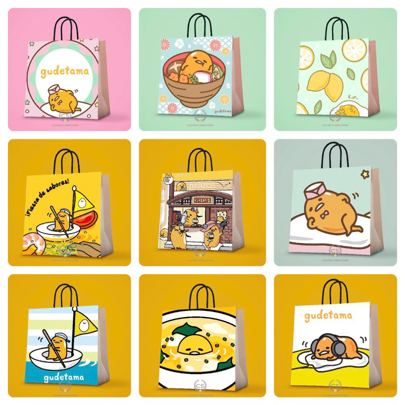 

Paperbag Custom Gudetama Goodie Bag Ulang Tahun Anak Tas Kado Tas Kertas Hampers Birthday Shooping Bag