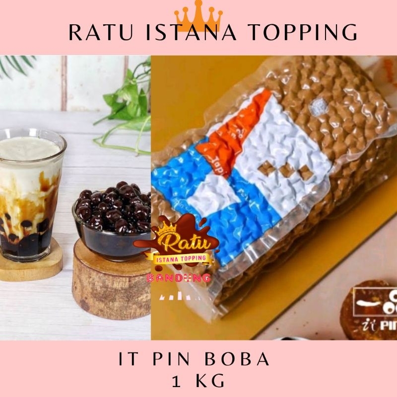 

BOBA ITPIN 1 KG BOBA PEARL BUBBLE TAPIOCA PEARL BLACK MINUMAN BOBA BUBBLE BOBA BOBA MILK BOBA DRINK