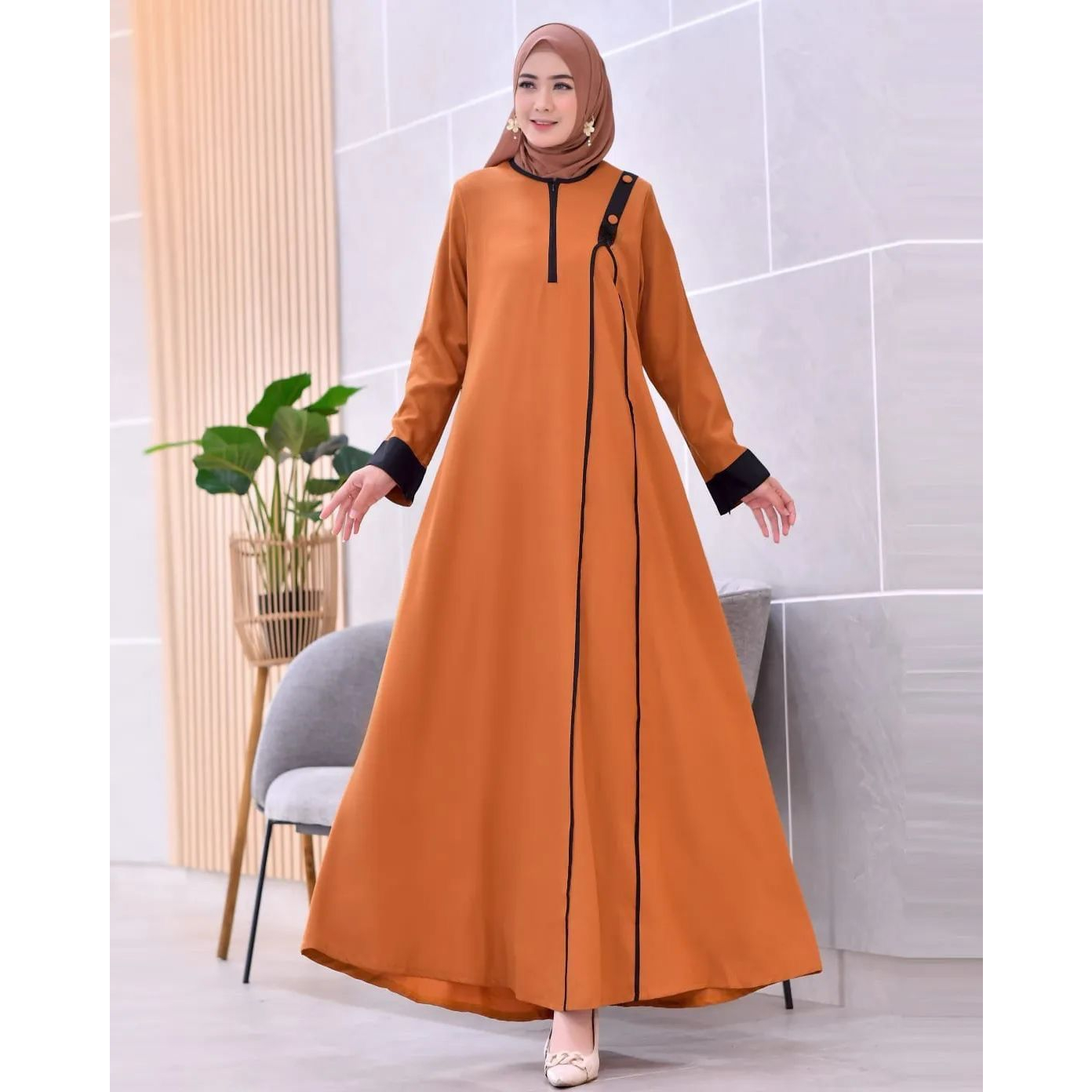 COD Audy Dress Shakila Premium - Gamis Wanita Lebaran Terbaru 2023 - Dress Wanita