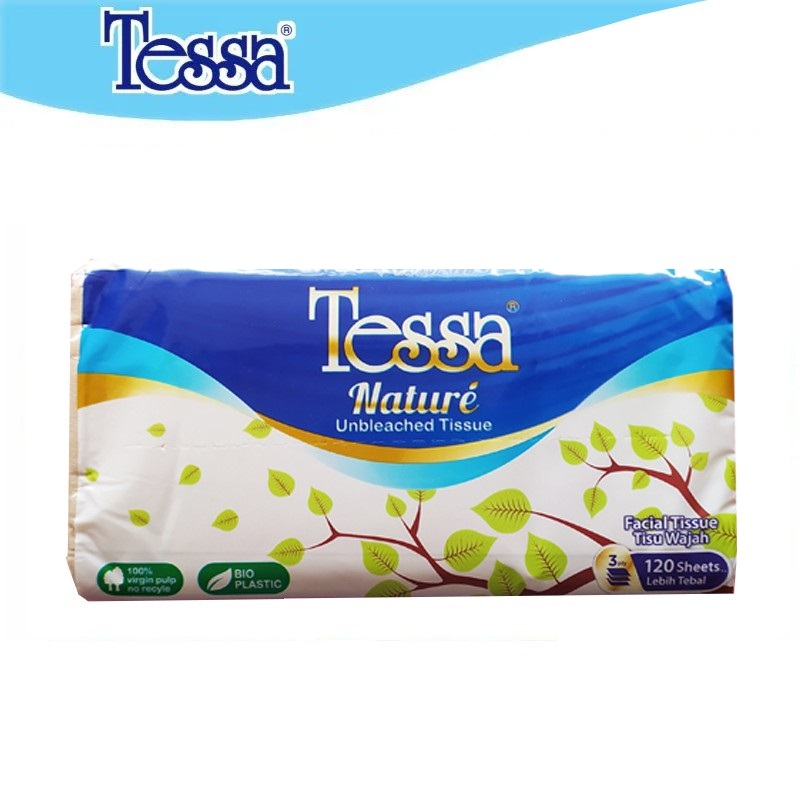 Tisu Tessa 120 Sheets 3 Ply TP07 / Tissue Nature Facial SP 120 Sheet 3Ply / Tisu wajah 120s lembut higienis