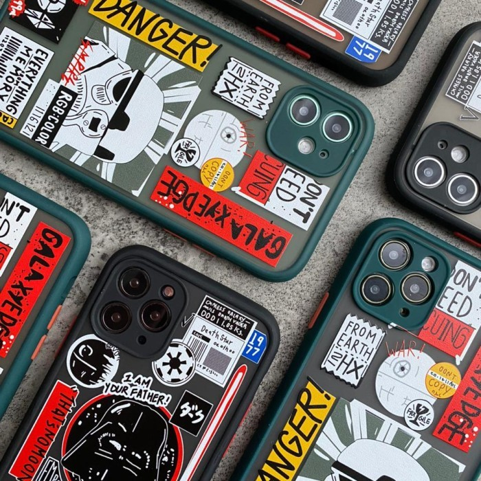 Case Samsung A02S A03S A04S A12 M12 A13 4G 5G A22 4G M32 4G A30S A33 5G A50 A50S A52 4G 5G A52S 5G A53 5G Character STAR WARS Hybrid dove candy pelindung kamera