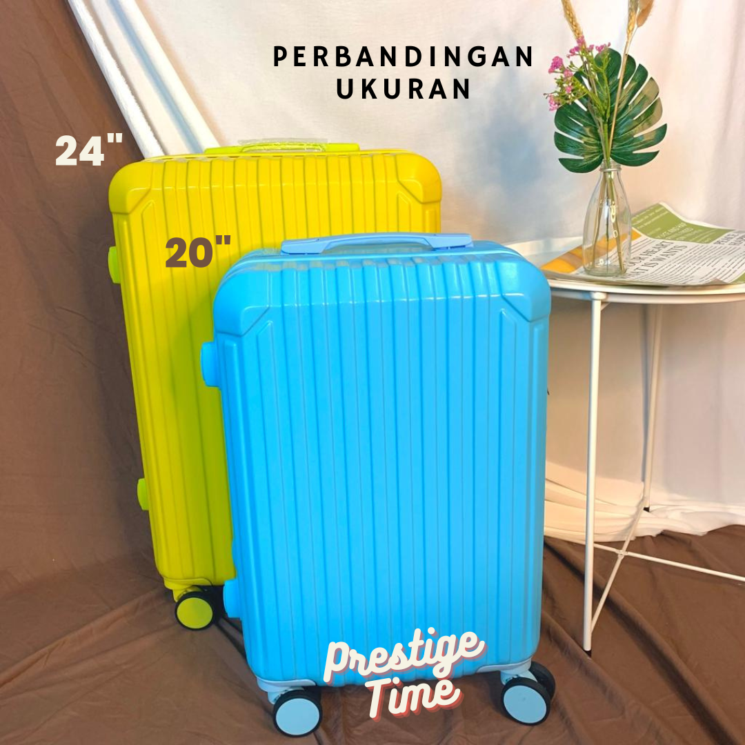 Koper Kabin Cabin Bagasi 20 24 Inch Castle Venus Warna Pastel Impor Korea Anti Pecah Luggage Suitcase Koper USB Umroh Traveling Jalan Jalan Healing Murah