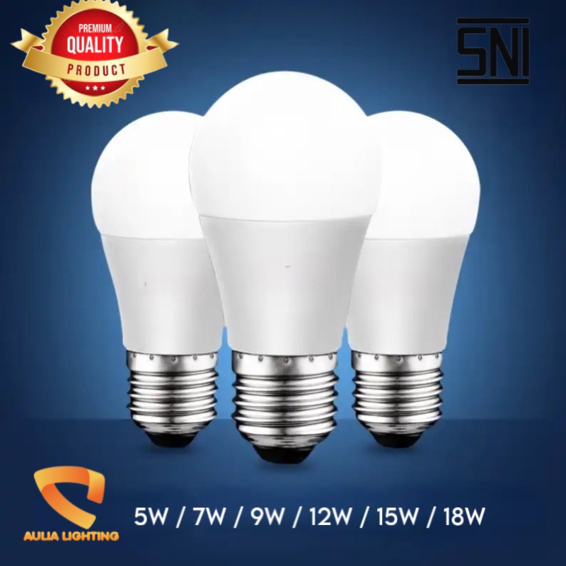 Lampu LED Bulb 5W 7W 9W 15W 18W 21W Arius Surya Vega Garansi 1 Tahun 15 Watt W E27 Super Terang