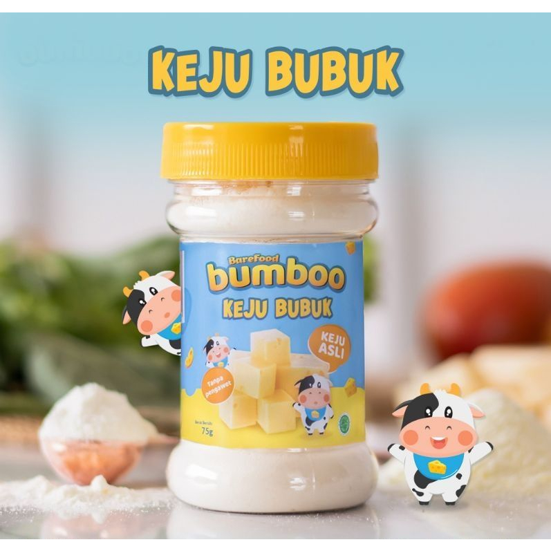 

BUMBOO Keju Bubuk Asli - Keju MPASI Anak - Sumber Lemak & Protein - Keju Cheddar Australia - Tanpa Pengawet - No MSG