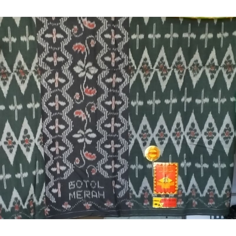 sarung botol/goyor asli jahit tengah. tenun asli