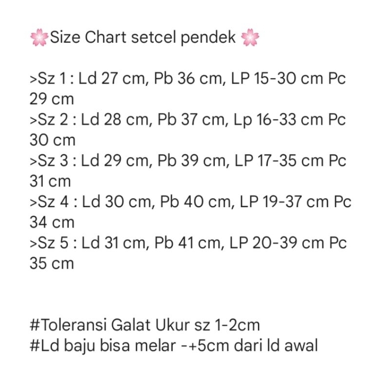 Setelan Anak Perempuan Branded(CMT) Sz 12345