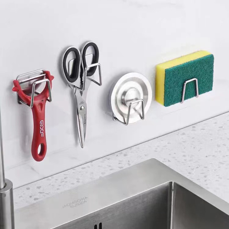 Gantungan Organizer Rak Dapur Serbaguna Tempat Spon Bak Cuci Piring Sink Stainless Steel