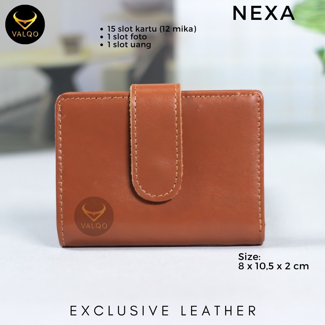 [VALQO] NEXA Dompet kartu Kulit sapi Wanita Pria Dompet kecil Dompet Mini