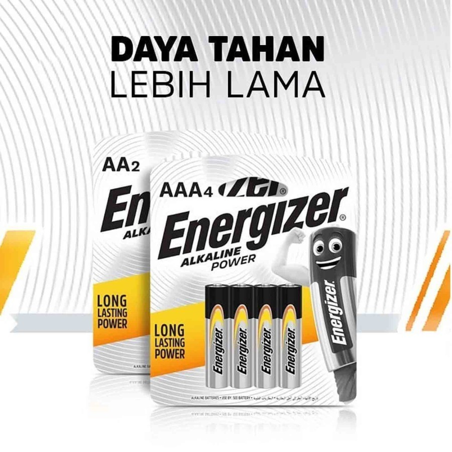 Baterai Energizer Alkaline Power AA / AAA E91 E92 Isi 4 pcs New pack