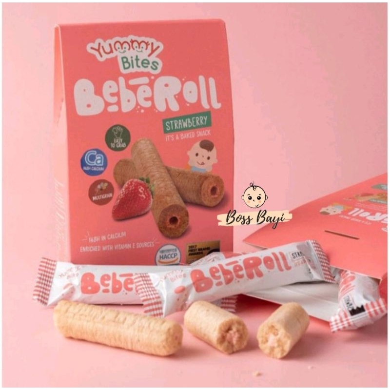 YUMMY BITES -  Rice Crackers 25gr | 50gr / Snack Cemilan Bayi 6m+ | Bebe Roll 40gr untuk 9m+