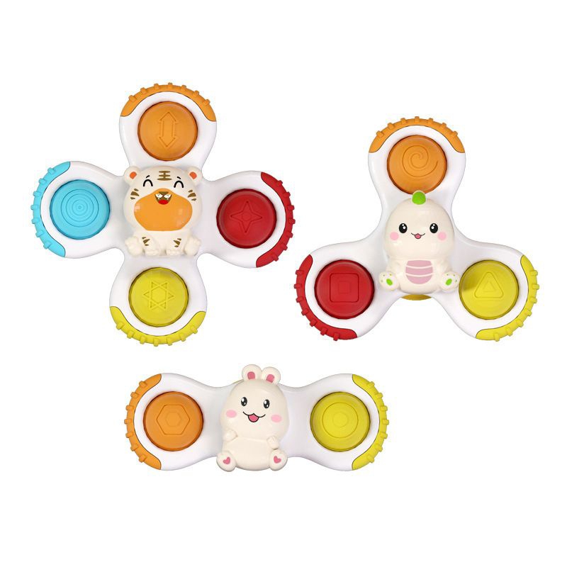 Mainan Edukasi Sensori Motorik Spinning Sensory Fine Motor Skill Suction Cup Tummy Time Gasing Spinner Gyro Rattle Gigitan Simple Dimple Pop It Teether Sensory Fidget Bath Travel MPASI Toys Baby Toodler Dekorasi Ruangan Kamar Mandi Bayi Anak Montessori